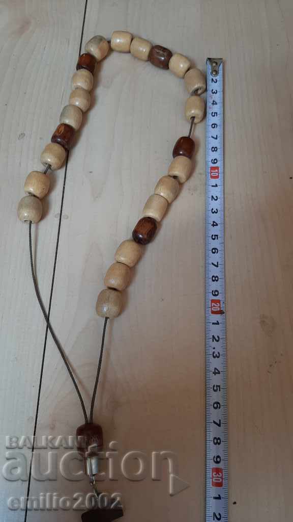 Auction Wooden rosary with a cross Auction Wooden rosary with a cross