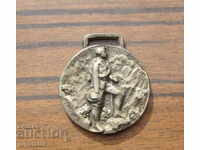 old antique German tourist medal
