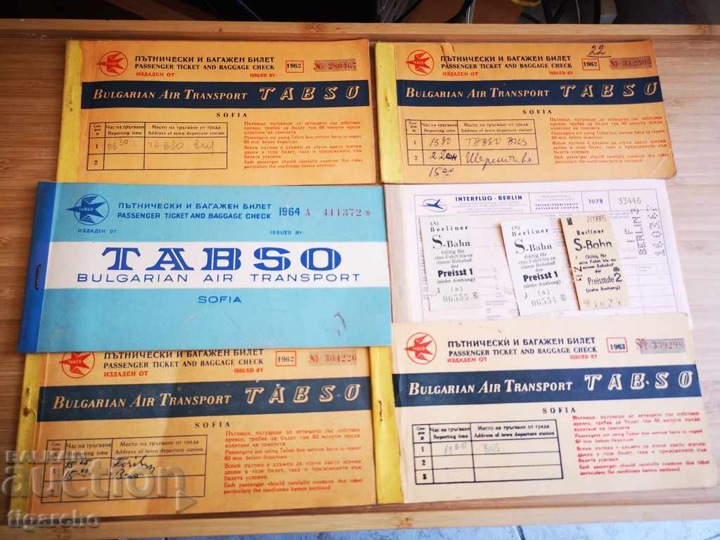 Old plane tickets - 6 Old plane tickets - 6