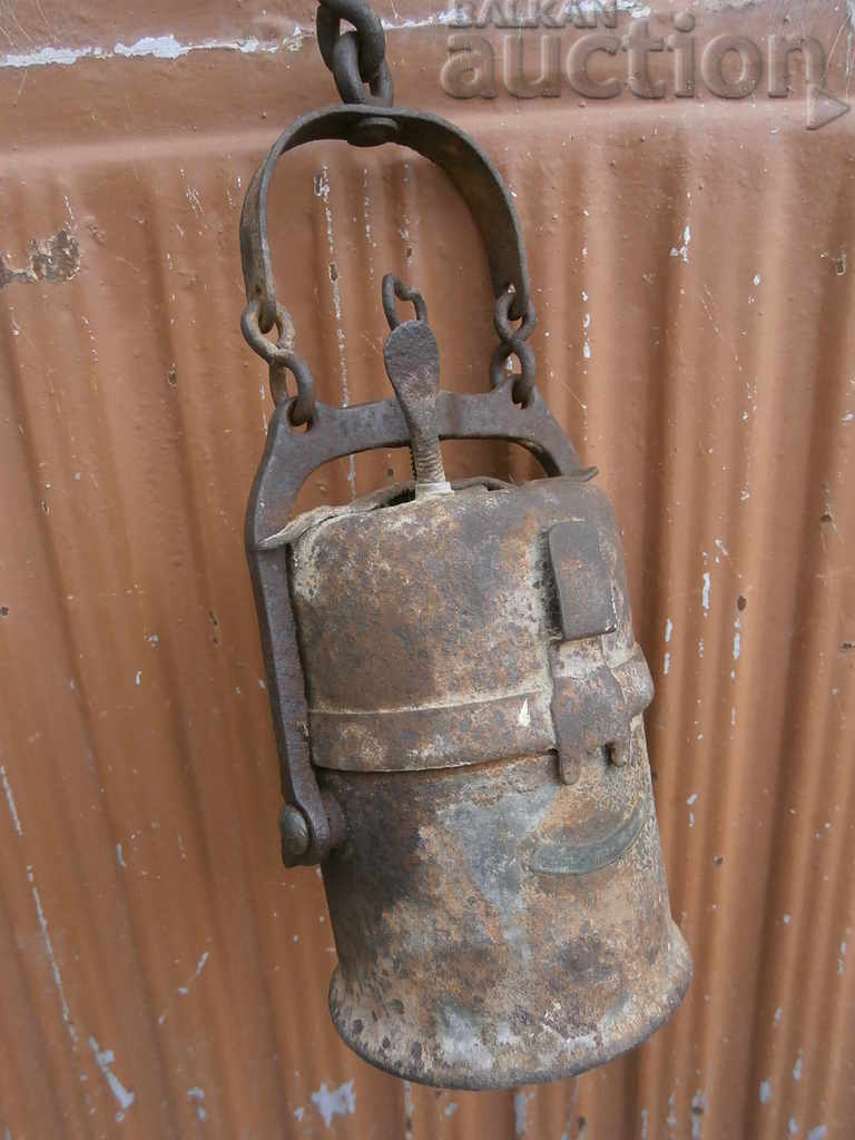 Delivery of antique Carbide miner's lamp lantern