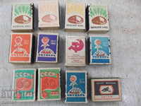 Lot of 12 pcs. matches from the sauce