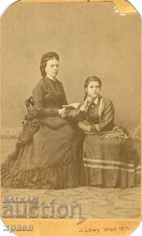 OLD PHOTOGRAPHY - CARDBOARD - 1871 - VIENNA - M1345