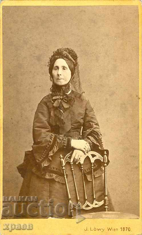 OLD PHOTOGRAPHY - CARDBOARD - 1870 - VIENNA - M1346
