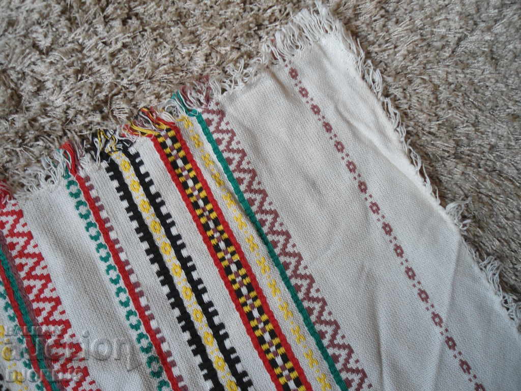 Hand-sewn tablecloth, plaid, life, folklore with price 10.00 BGN | € 5.11 Hand-sewn tablecloth, plaid, life, folklore with price 10.00 BGN | € 5.11
