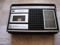 an old radio cassette player