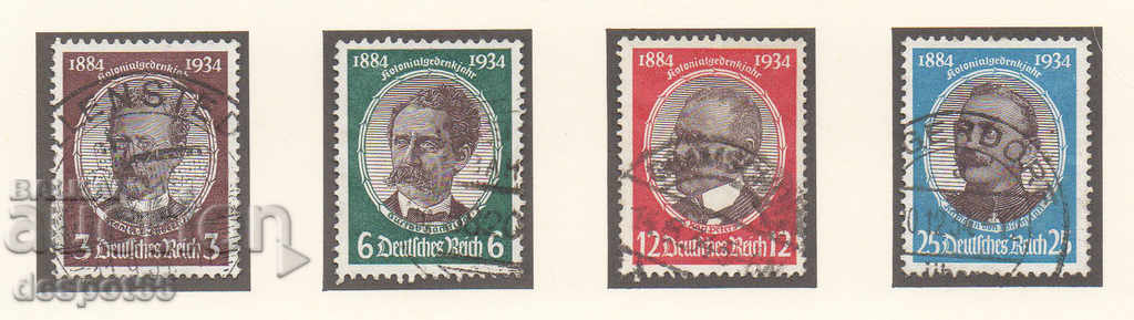 1934. Germany Reich. Colonial anniversaries.