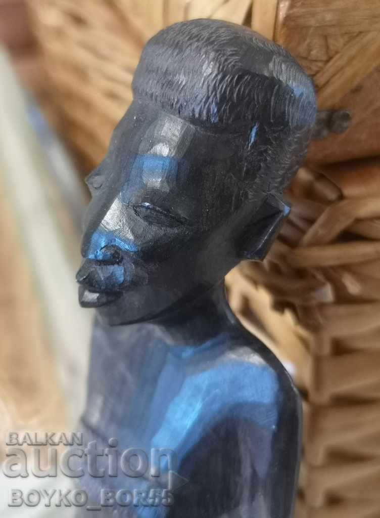 Statuetă originală din figura antică africană din abanos