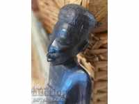 Оригинална Старинна Африканска Абаносова Фигура Статуетка