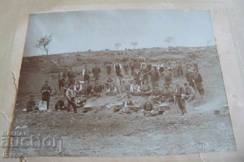 Old photograph of a shepherd's sacrifice