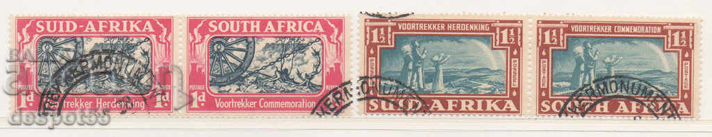 1938. South Africa. 100 years of the Boer Republic.
