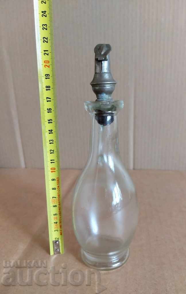Delivery of OLD GLASS OLIVERNIK VINEGAR OIL BOTTLE GARAFA Delivery of OLD GLASS OLIVERNIK VINEGAR OIL BOTTLE GARAFA
