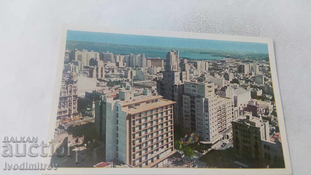 Пощенска картичка Montevideo Vista Parcial de la Ciudad
