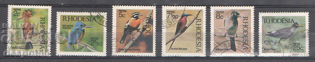 1971. Родезия. Местни птици.