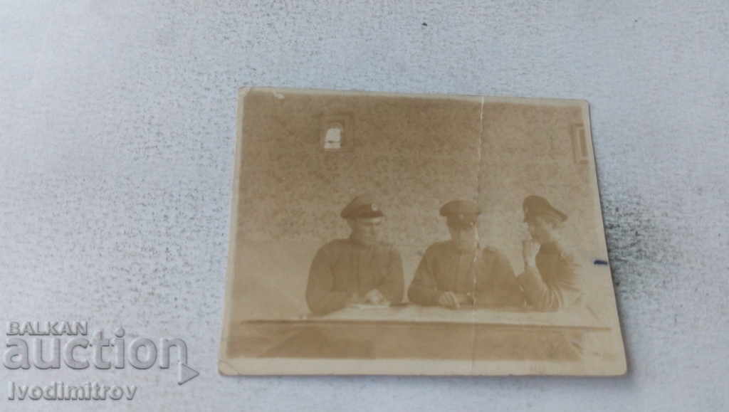 Φωτογραφία Σόφια τρεις αξιωματικοί 1927