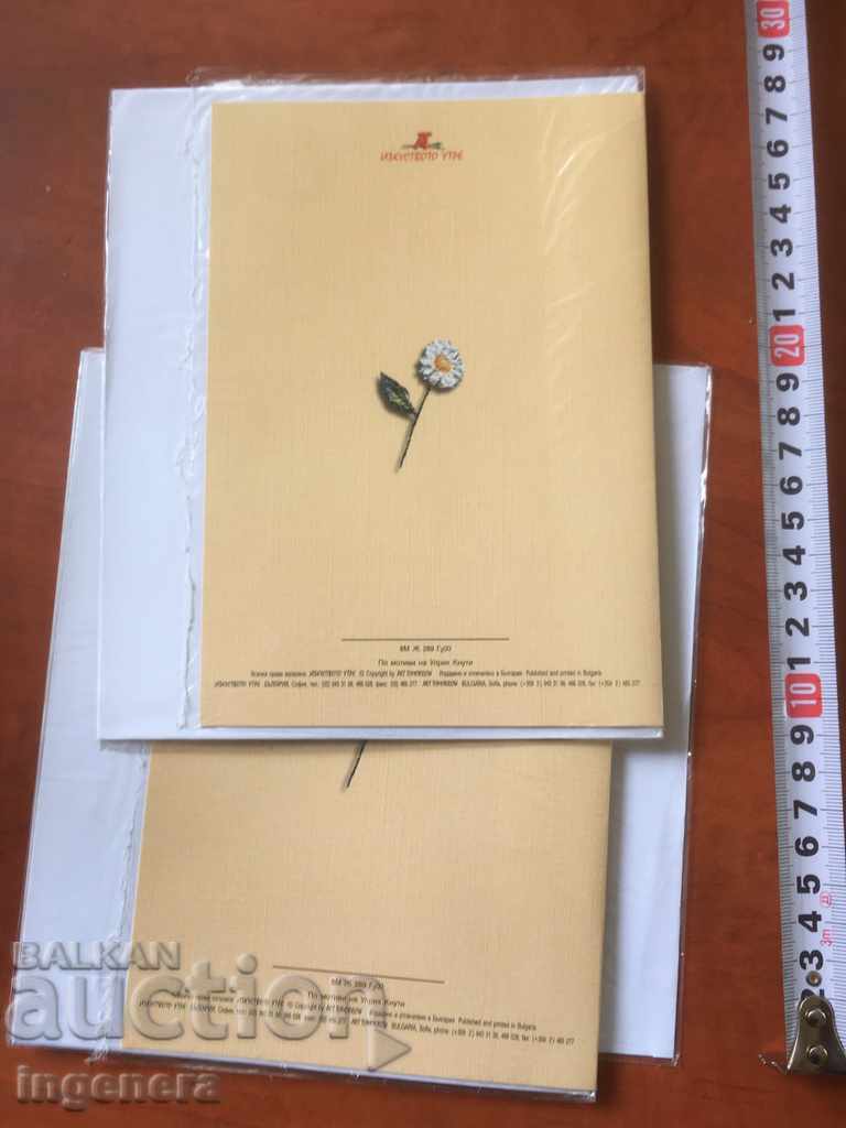 Auction DOUBLE LARGE CARD WITH ACCOMPANYING ENVELOPE NEW-3 PCS Auction DOUBLE LARGE CARD WITH ACCOMPANYING ENVELOPE NEW-3 PCS