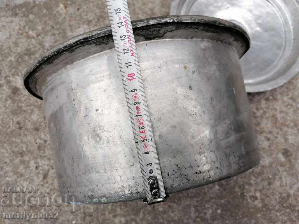 Old copper pot with copper lid, copper copper vessel - 6 Old copper pot with copper lid, copper copper vessel - 6