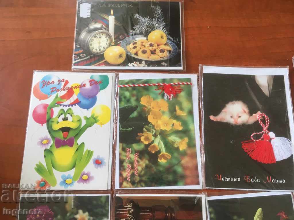 GREETING CARD WITH POSTC ENVELOPE VARIOUS NEW-16 PCS - 6 GREETING CARD WITH POSTC ENVELOPE VARIOUS NEW-16 PCS - 6