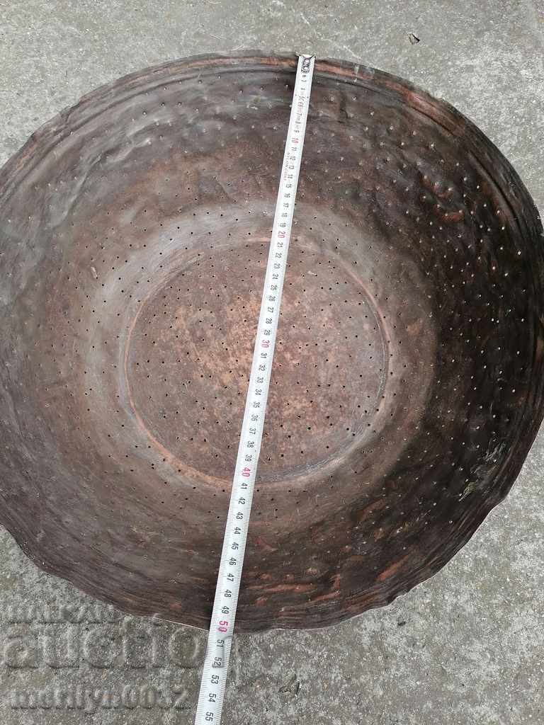 Old copper colander, copper vessel, primitive copper strainer - 5 Old copper colander, copper vessel, primitive copper strainer - 5