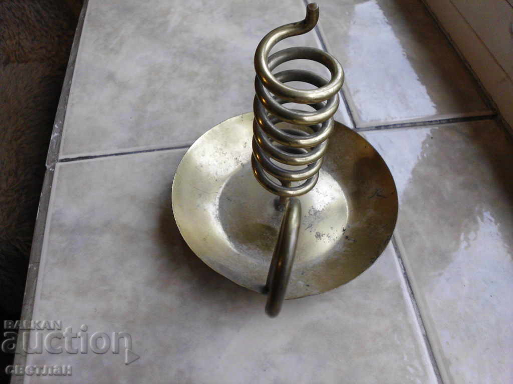 bronze candlestick with price 42.00 BGN | € 21.47 bronze candlestick with price 42.00 BGN | € 21.47