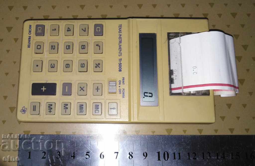 Old JAPANESE El. Calculator TI-5008, works - 7 Old JAPANESE El. Calculator TI-5008, works - 7