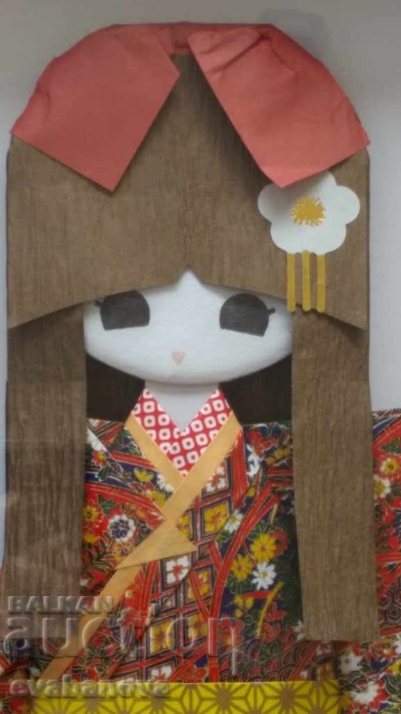 Traditional Japanese kimono doll Shinri (shiogami) ningyo - 7 Traditional Japanese kimono doll Shinri (shiogami) ningyo - 7