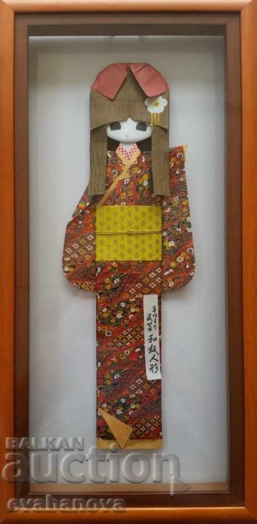 Papusa tradițională japoneză kimono Shinri (shiogami) ningo