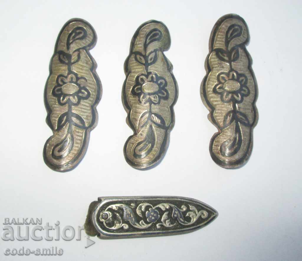 Parts vertebrae for an old antique silver belt silver nielo