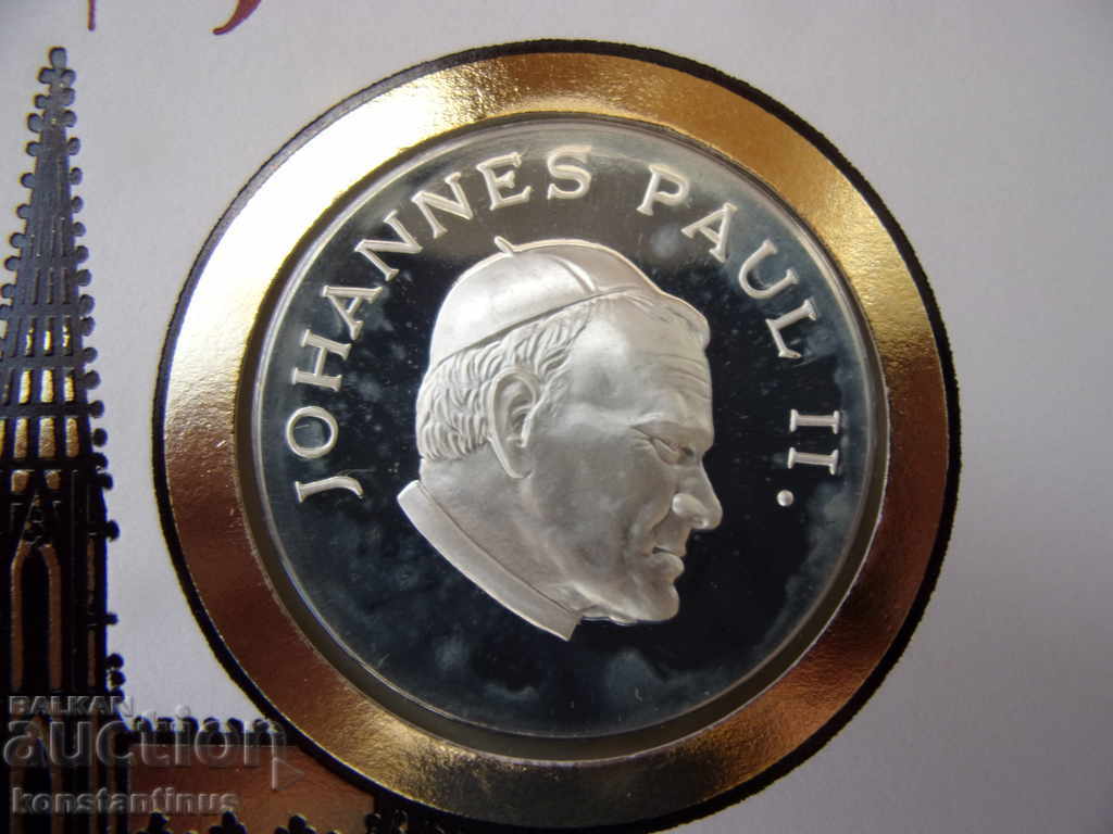 NUMISBRIEFE  Германя 1980  Плакет Сребро '999  UNC Rare с цена € 17.90 | 35.01 лв.