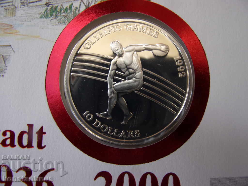 NUMISBRIEFE Γερμανία - Νέα 10 Δολάρια 1992 Ασημένια UNC Σπάνια με τιμή € 23.01 | 45.00 BGN