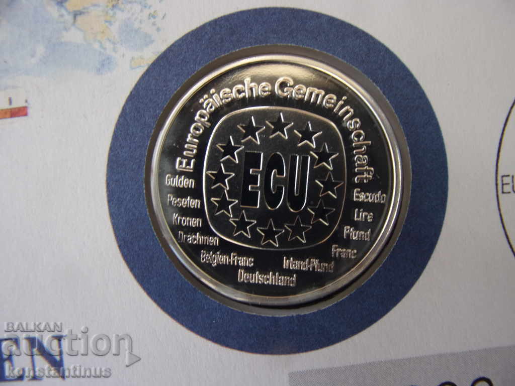 NUMISBRIEFE Γερμανία ECU 1992 Silver '999 UNC Rare με τιμή € 23.01 | 45.00 BGN