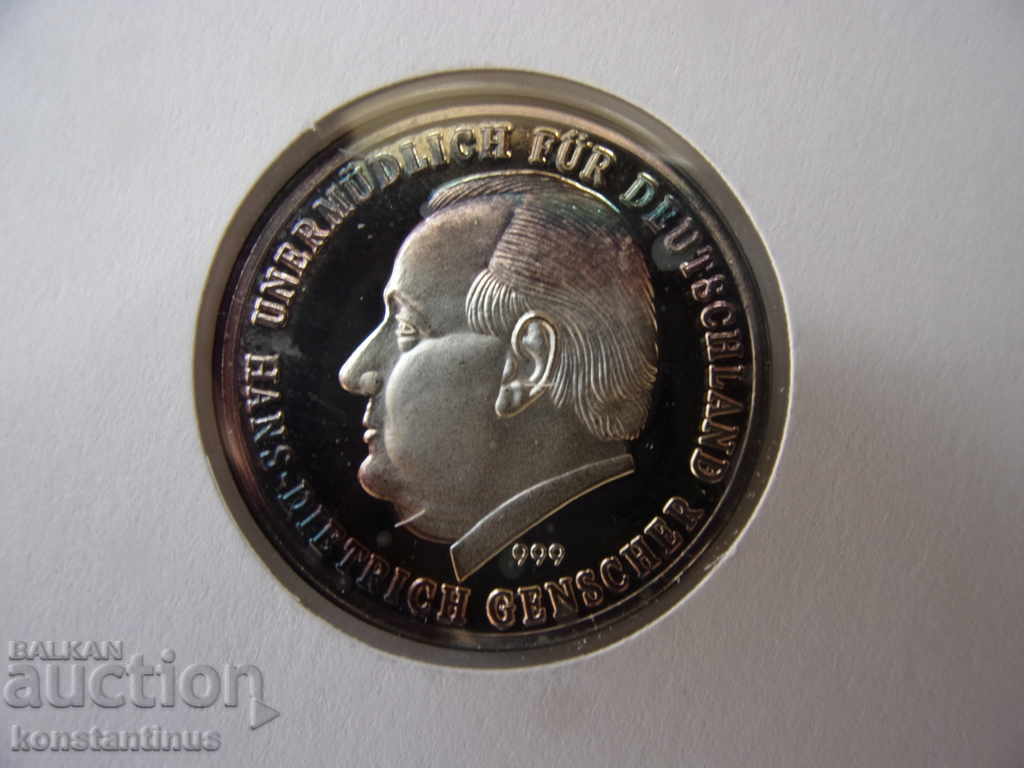Παράδοση NUMISBRIEFE Γερμανία ECU 1992 Silver '999 UNC Rare