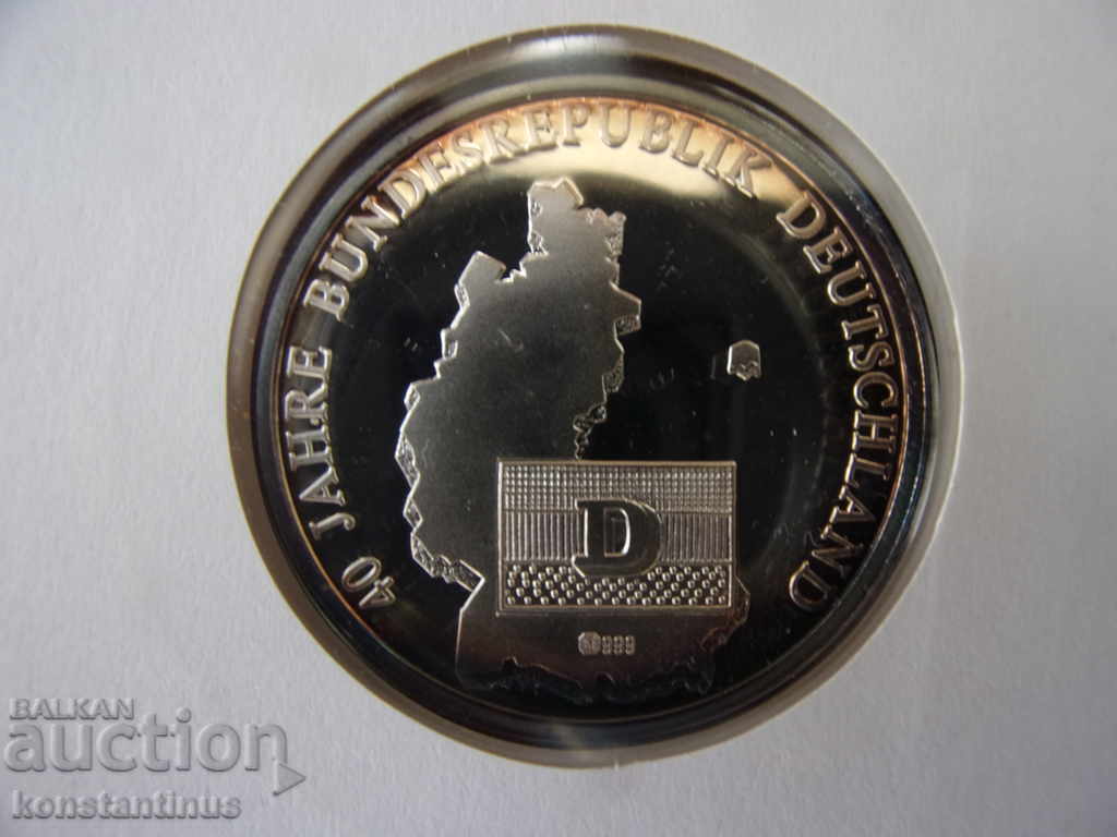 Delivery of NUMISBRIEFE Germany Plaque 1990 Silver '999 UNC Rare