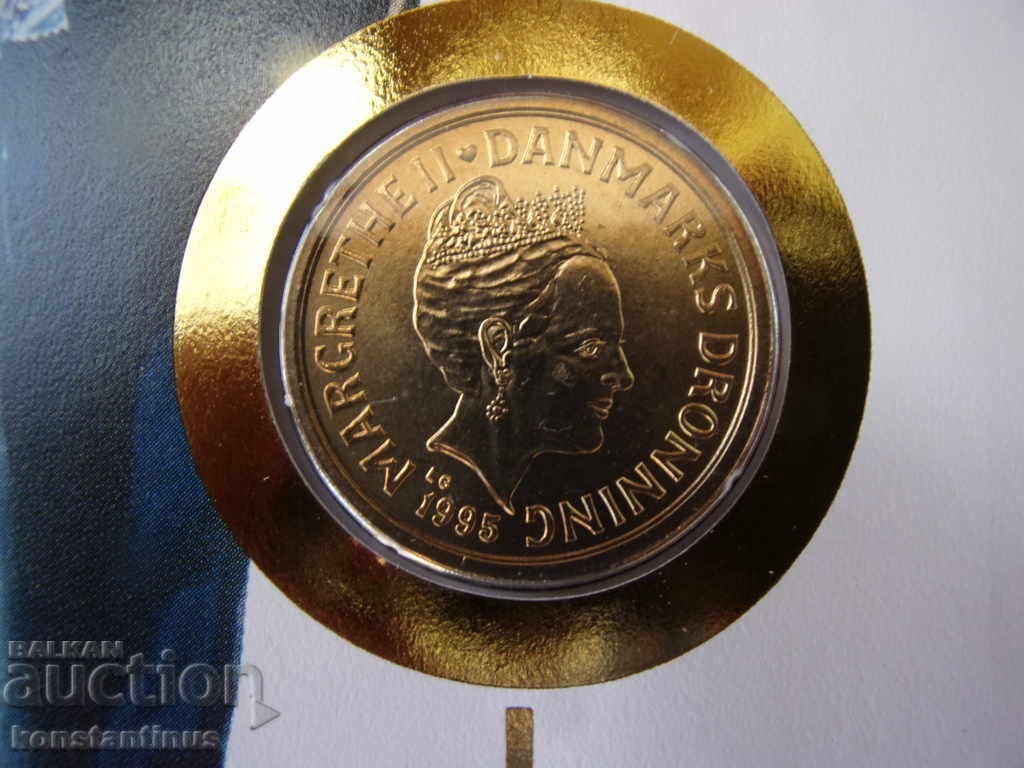 NUMISBRIEFE Denmark 20 Crowns 1995 UNC Rare with price € 15.34 | 30.00 BGN