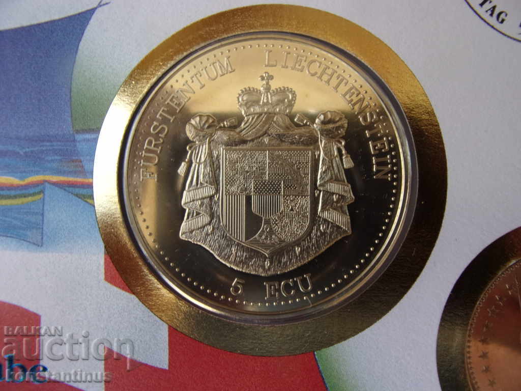 NUMISBRIEFE Switzerland - Liechtenstein 1994-1995 UNC Rare with price € 23.01 | 45.00 BGN