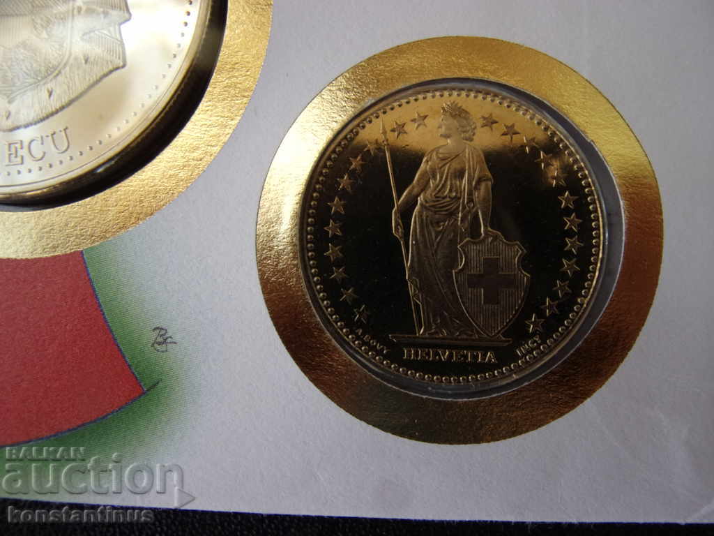 Auction  NUMISBRIEFE Switzerland - Liechtenstein 1994-1995 UNC Rare