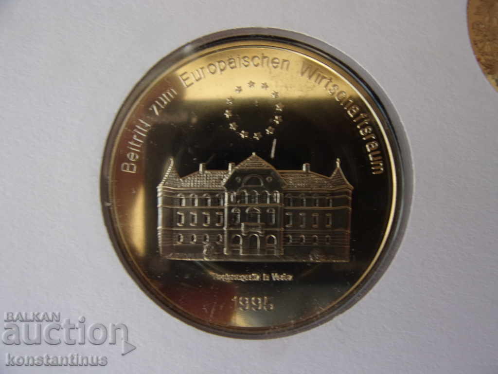 NUMISBRIEFE Switzerland - Liechtenstein 1994-1995 UNC Rare - 5