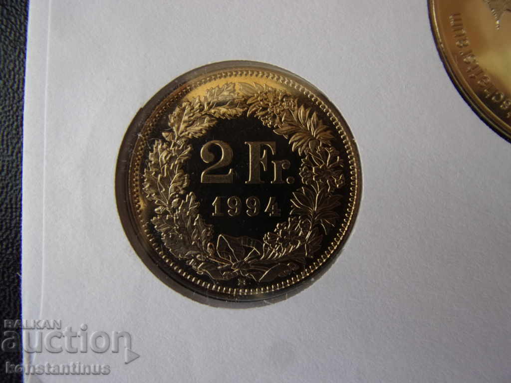 NUMISBRIEFE Switzerland - Liechtenstein 1994-1995 UNC Rare - 6