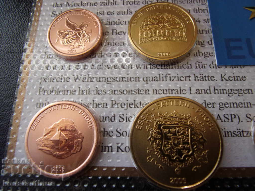 Licitație Suedia Euro 2006 Trial Set UNC Rare