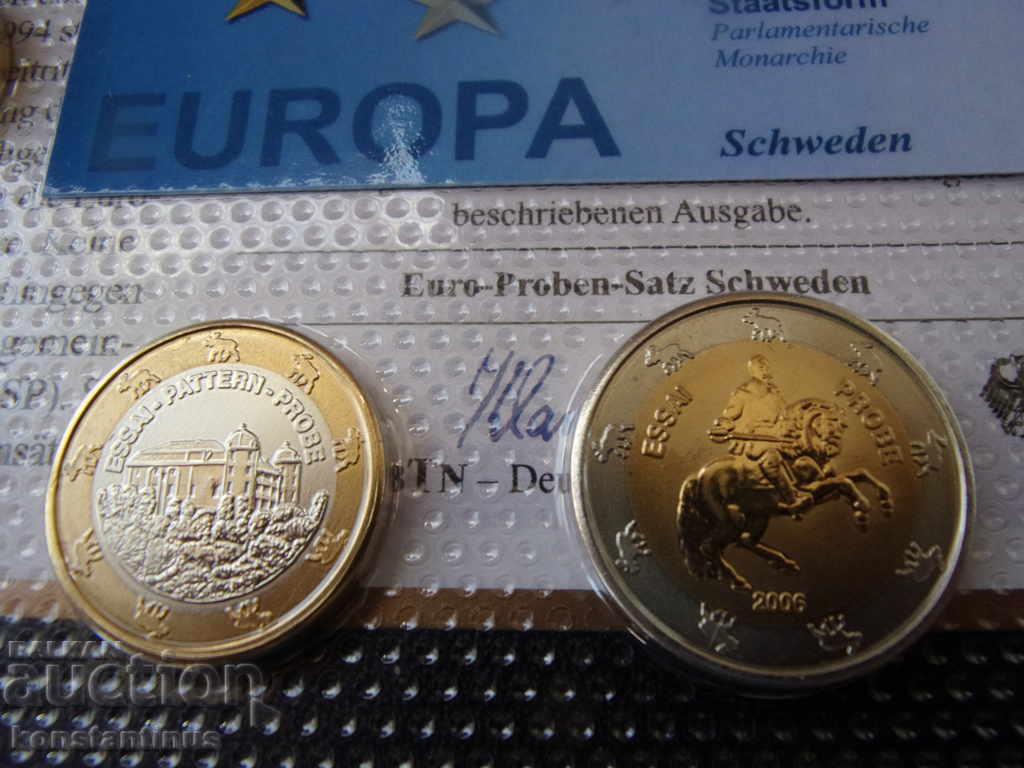 Livrarea Suedia Euro 2006 Trial Set UNC Rare