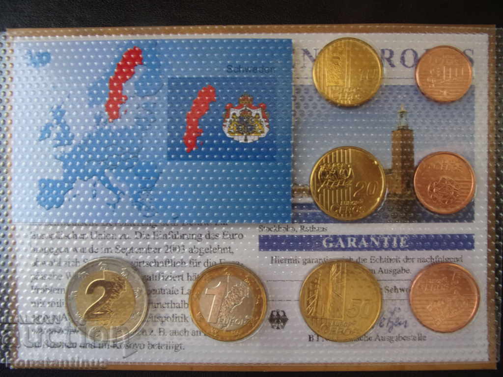 Suedia Euro 2006 Trial Set UNC Rare - 5