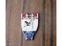 old french fire badge fire badge enamel