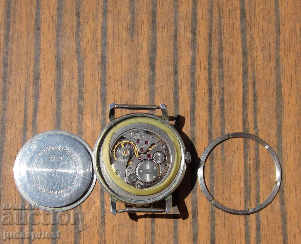 παλιό ρωσικό ανδρικό ρολόι χειρός Vostok 18 πέτρες και έργα - 6