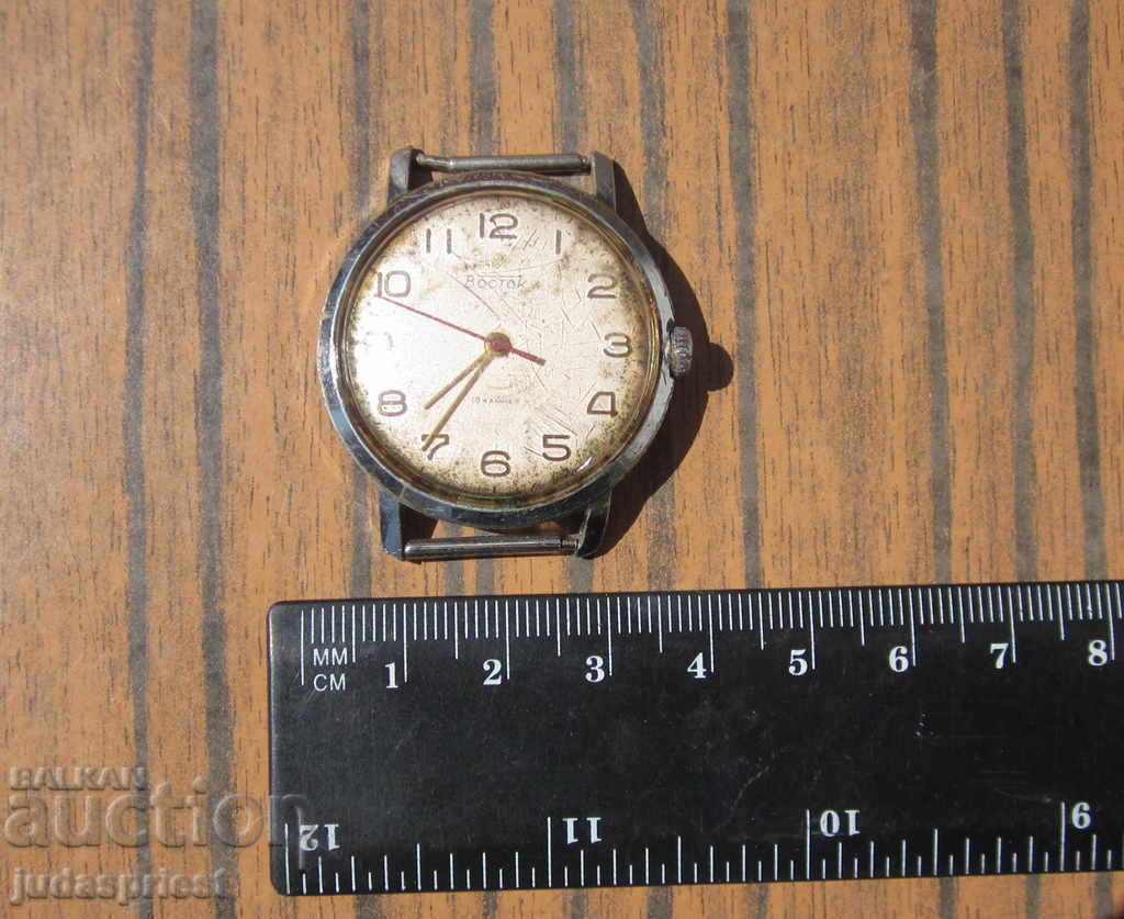 παλιό ρωσικό ανδρικό ρολόι χειρός Vostok 18 πέτρες και έργα - 7
