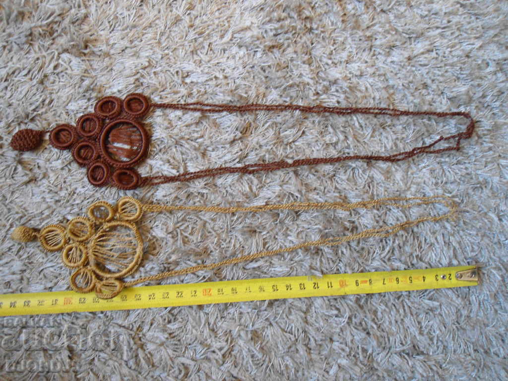 Old necklaces, hand-knitted - 5 Old necklaces, hand-knitted - 5