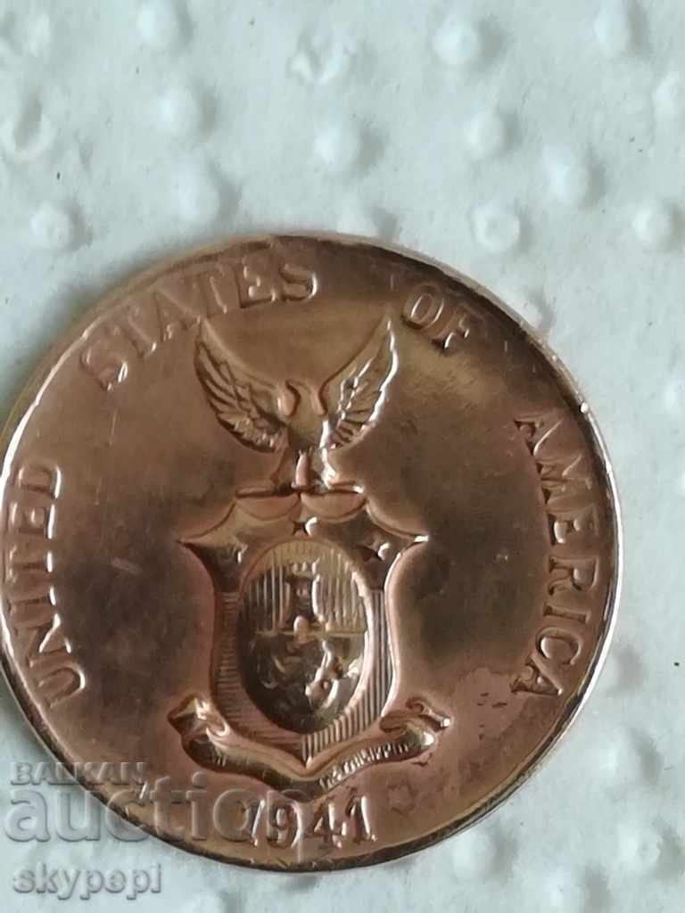 1 центаво 1941 г. М  Филипини