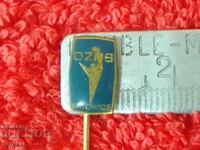 Παλιό κοινωνικό αθλητικό σήμα χάλκινη καρφίτσα Πολωνία