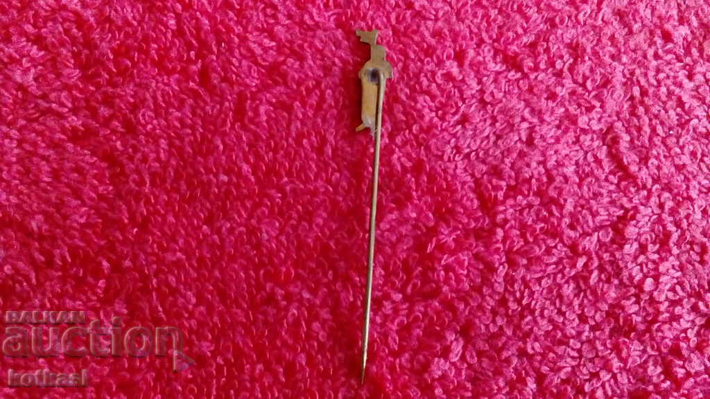 Παράδοση Παλιό Μπρούτζινο Σήμα Καρφίτσας Άντρας Ιππότης Τυποποιημένος Παράδοση Παλιό Μπρούτζινο Σήμα Καρφίτσας Άντρας Ιππότης Τυποποιημένος