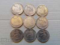 Lot of US dollars replicas silver plated
