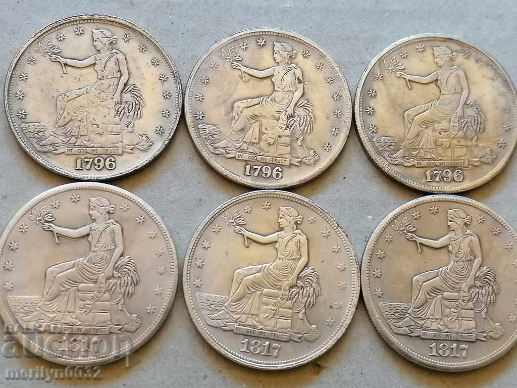 Delivery of Lot of US dollars replicas silver plated Delivery of Lot of US dollars replicas silver plated