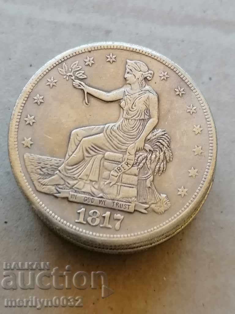 Lot of US dollars replicas silver plated - 6 Lot of US dollars replicas silver plated - 6